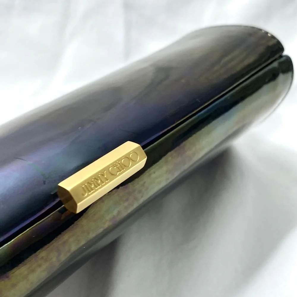 JIMMY CHOO Patent Leather Tube Clutch - Picture 11 of 17